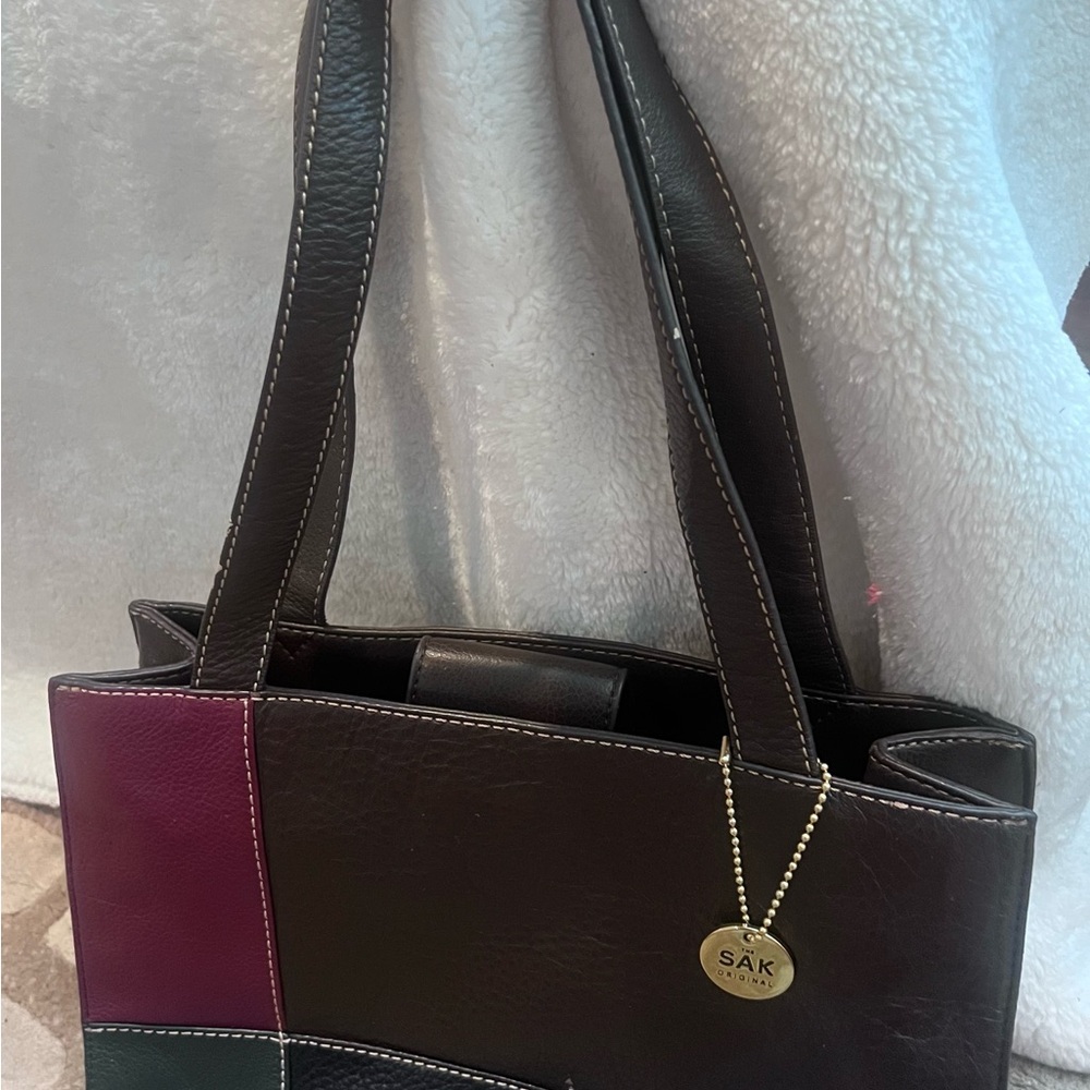 The Sak Original Patchwork Colored Leather Tote - image 3